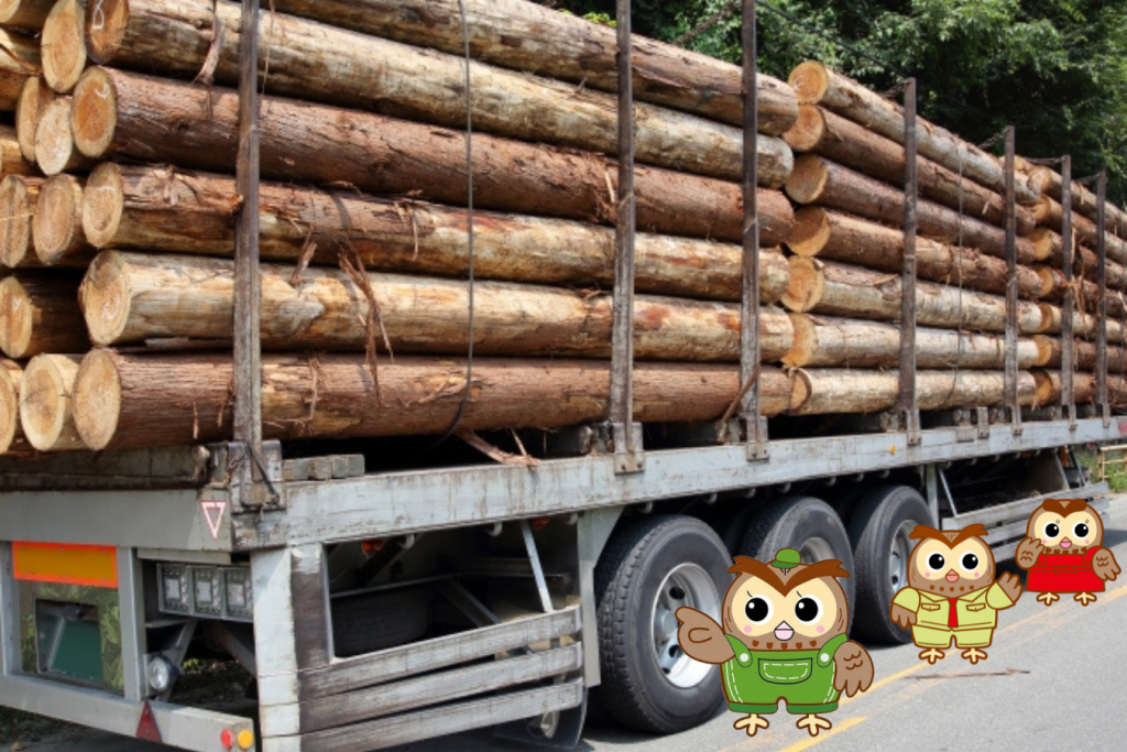 地元で伐採した木材を製材所にトラックで運搬して、出来上がった木材をまたトラックで戻してもらうと流通コストが高くなります
