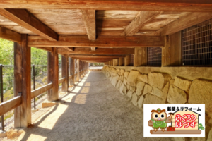 松本城周辺の武家屋敷と伝統工法「石場建て（いしばだて）」