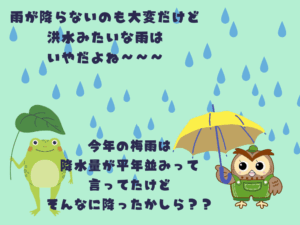たくさん降る雨はイヤ