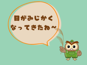 日が短くなってきたね～